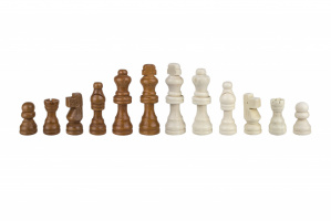 Фотография Шахматные фигуры деревянные с подложкой Partida 6,4 см [=city]